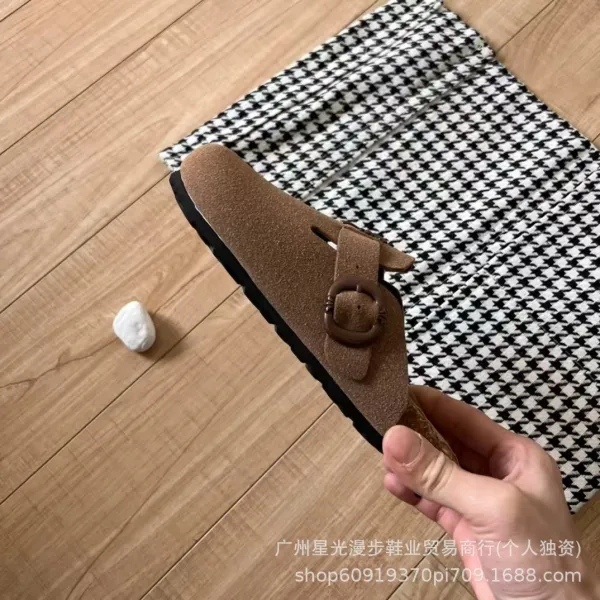 Chrome Hearts x Birkenstock Boston Clog Black Suede Shoes - 24