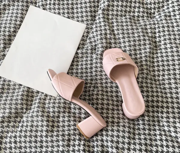 Coach Tabby Slide Pink Leather Mules - 16