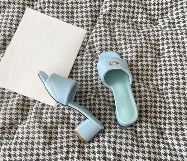 Coach Tabby Slide Pink Leather Mules - 19