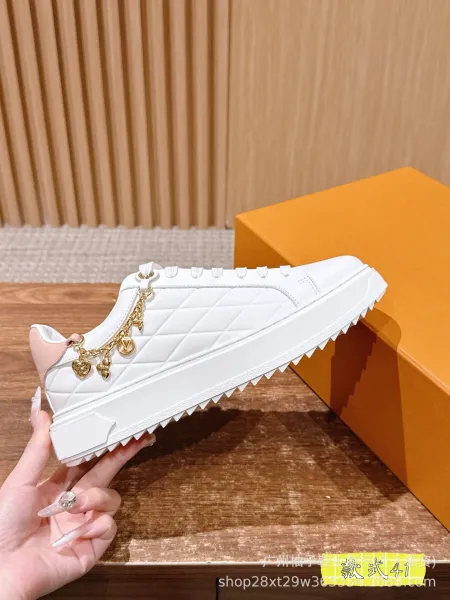 Off-White x Louis Vuitton Inspired Butterfly Print Chunky Sneakers Black/White - 41