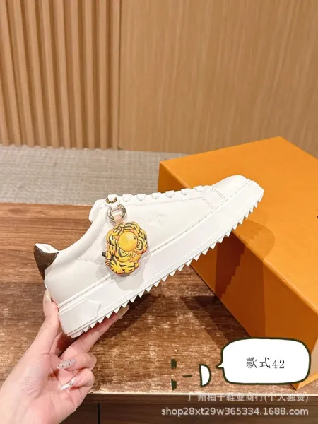 Off-White x Louis Vuitton Inspired Butterfly Print Chunky Sneakers Black/White - 42
