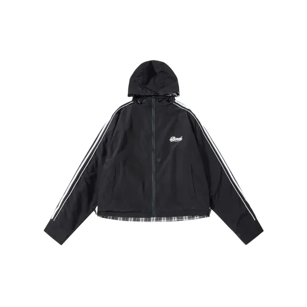 GRA Windbreaker Jacket in Yellow and Plaid - 5