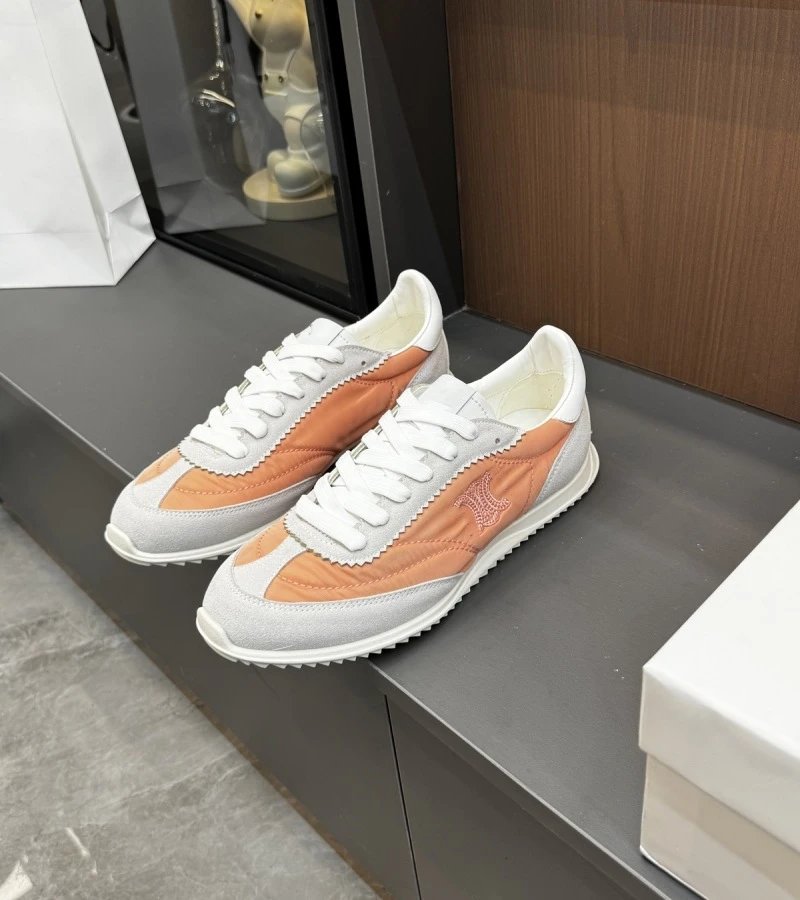 Celine Triomphe Sneakers Beige and White Sneakers - 13