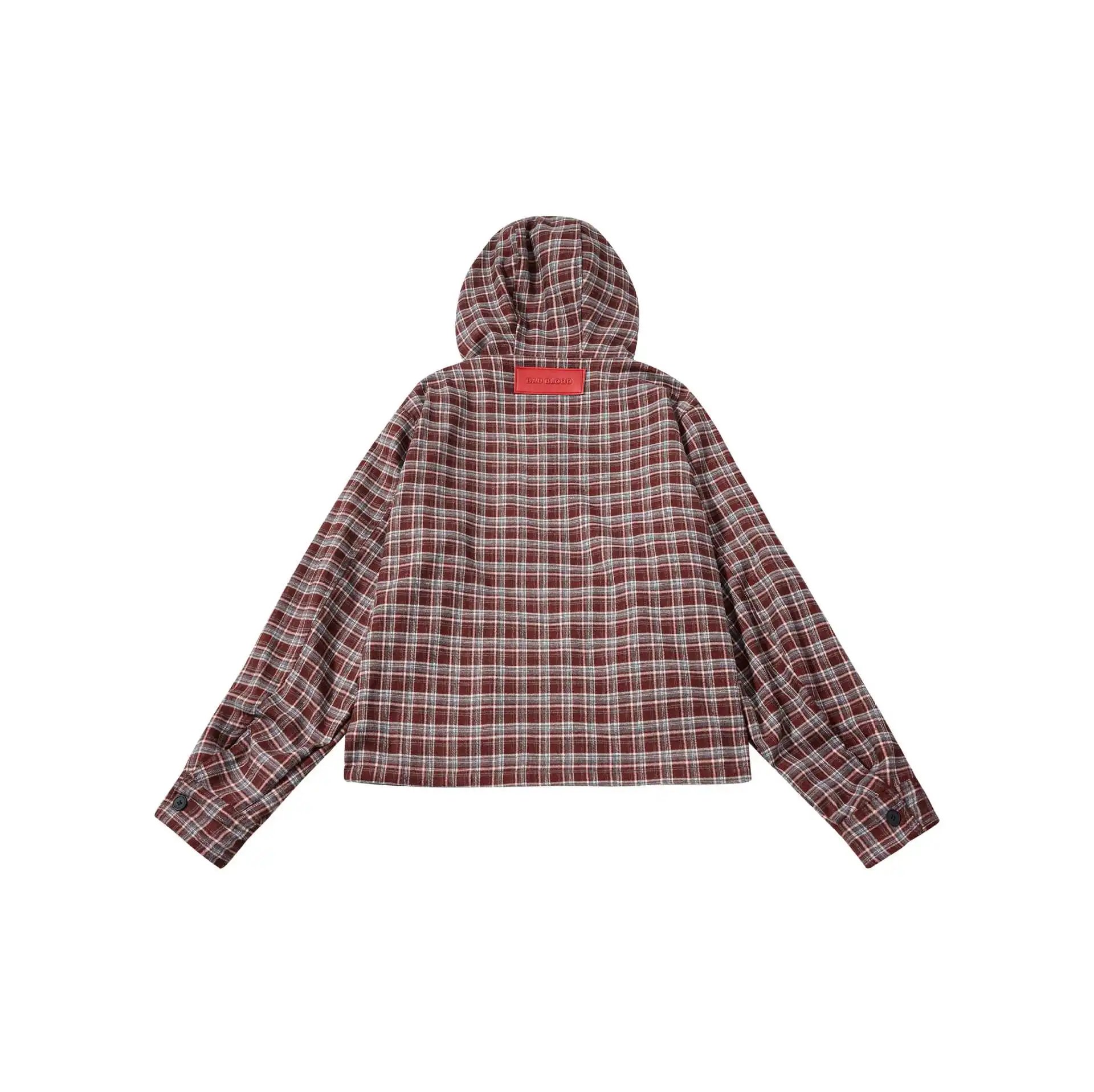 GRA Windbreaker Jacket in Yellow and Plaid - 15