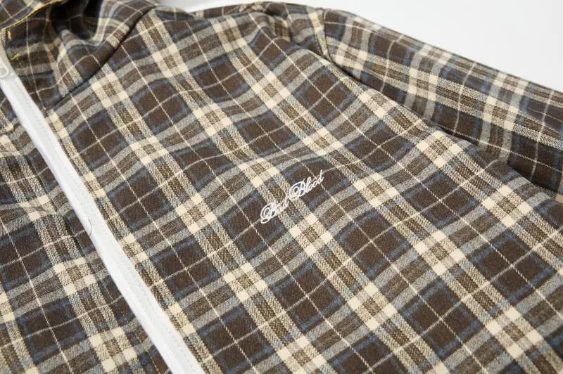 GRA Windbreaker Jacket in Yellow and Plaid - 41