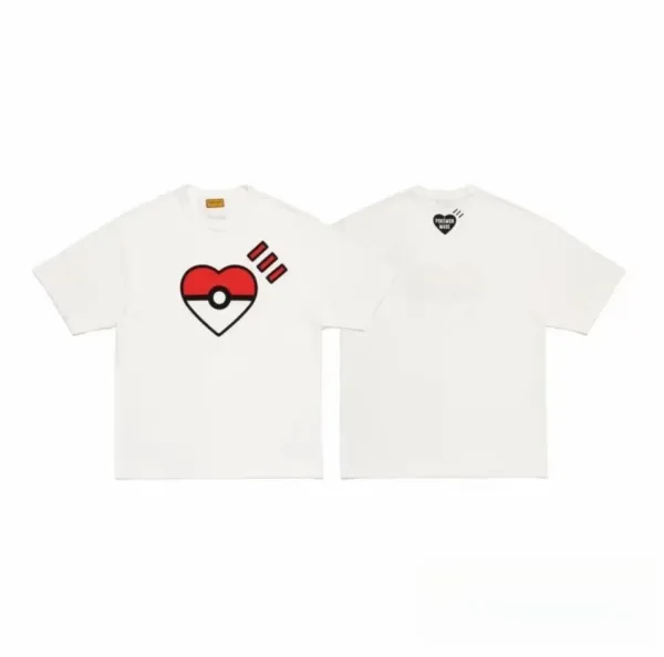 Pokémon x Uniqlo UT Heart Poké Ball White T-Shirt - 6