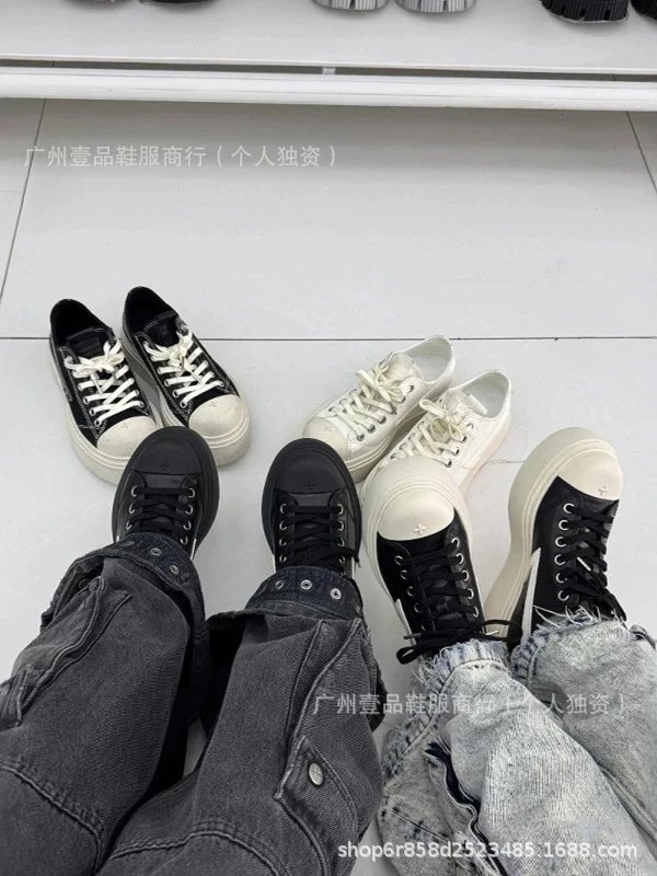 Off-White x Converse Chuck Taylor All Star Platform Black/White Chunky Sneakers - 3