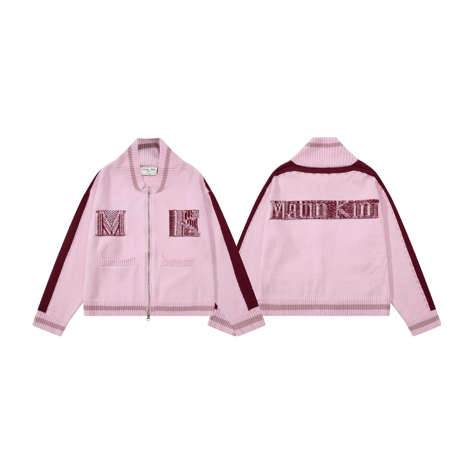 MMY Knit Track Jacket Black/White - 7