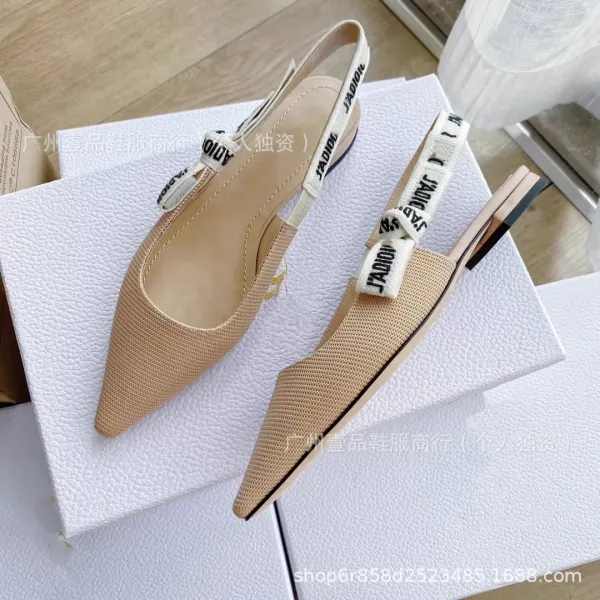 Dior J'Adior Slingback Heels Blue and White Floral Print - 14