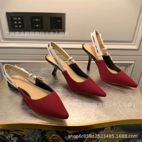 Dior J'Adior Slingback Heels Blue and White Floral Print - 31