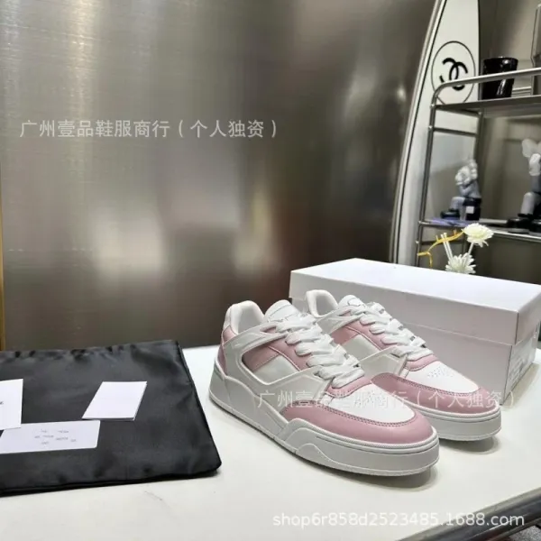 Lacoste Court Classic Pink and White Chunky Sneakers - 37