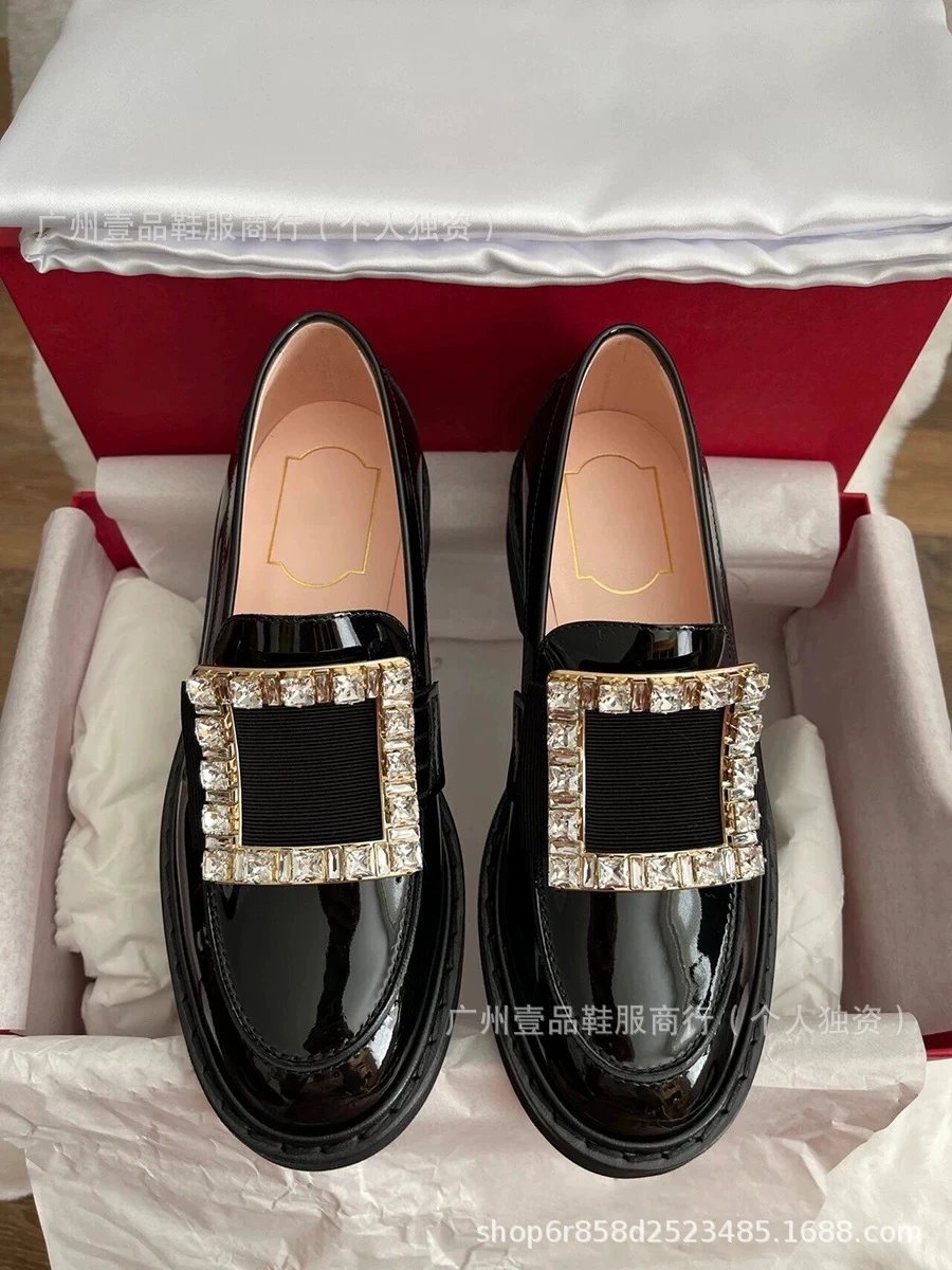 Rochas Paris Crystal-Embellished Patent Leather Loafers Black - 13