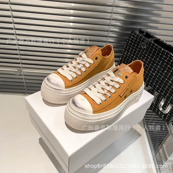Off-White x Unknown Designer Chunky Platform Sneakers Black/White - 31