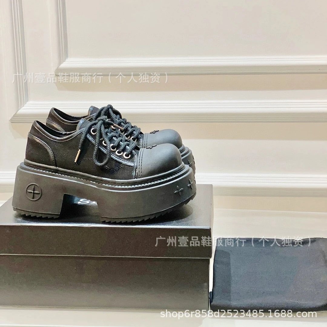 Saint Tears Chunky Platform Oxford Sneakers Black - 14