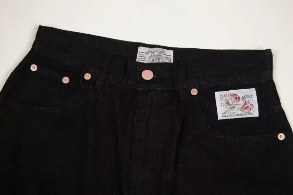 Fakuna Matar Black Wide-Leg Denim Jeans - 6