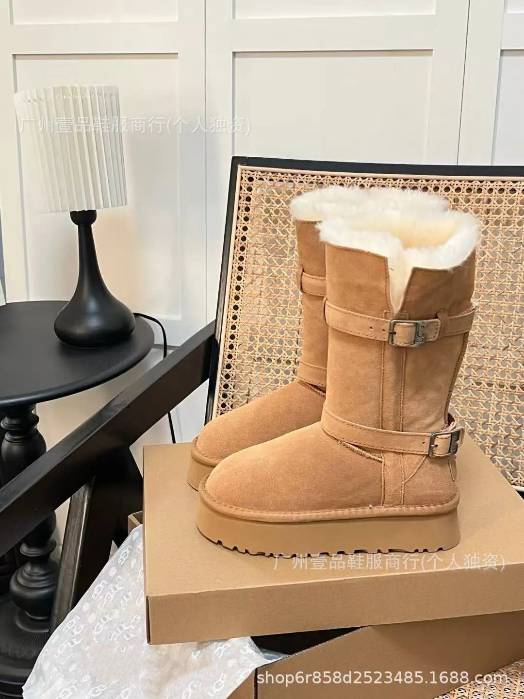 Knight boots, long tube, chestnut color