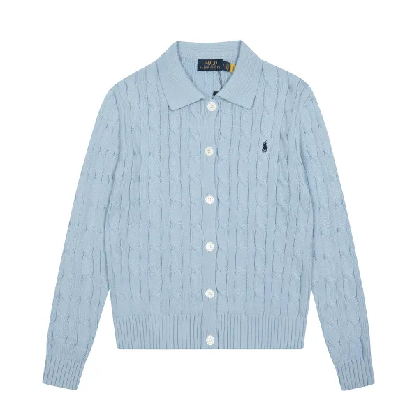 Polo Ralph Lauren Cable Knit Cardigan Pale Yellow Cardigan - 13