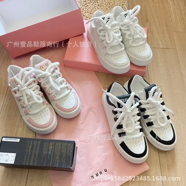 Miu Miu Archlight White Leather Sneakers - 20