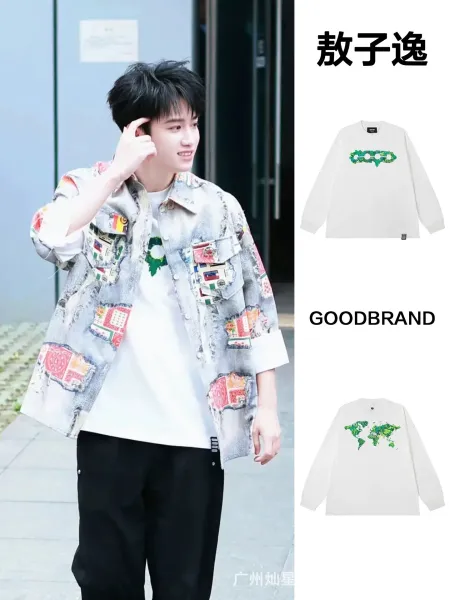 Gallery Dept. Floral Chain Long Sleeve T-Shirt Black - 2