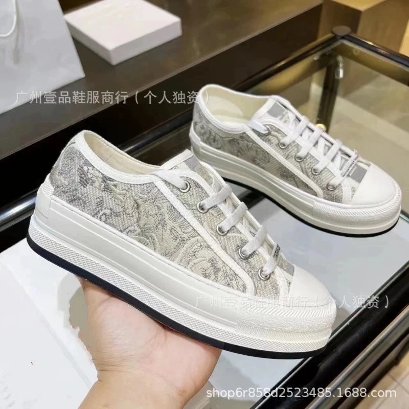 Dior B23 Oblique Pink Canvas Sneakers - 15