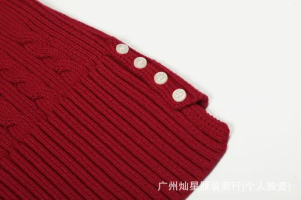 Polo Ralph Lauren Cable Knit Polo Black Sweater - 21
