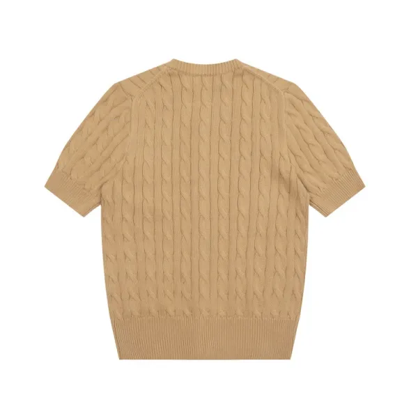 Ralph Lauren Cable Knit Polo Black - 15