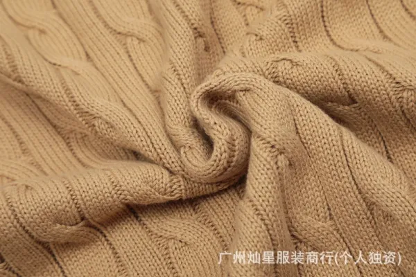 Ralph Lauren Cable Knit Polo Black - 22