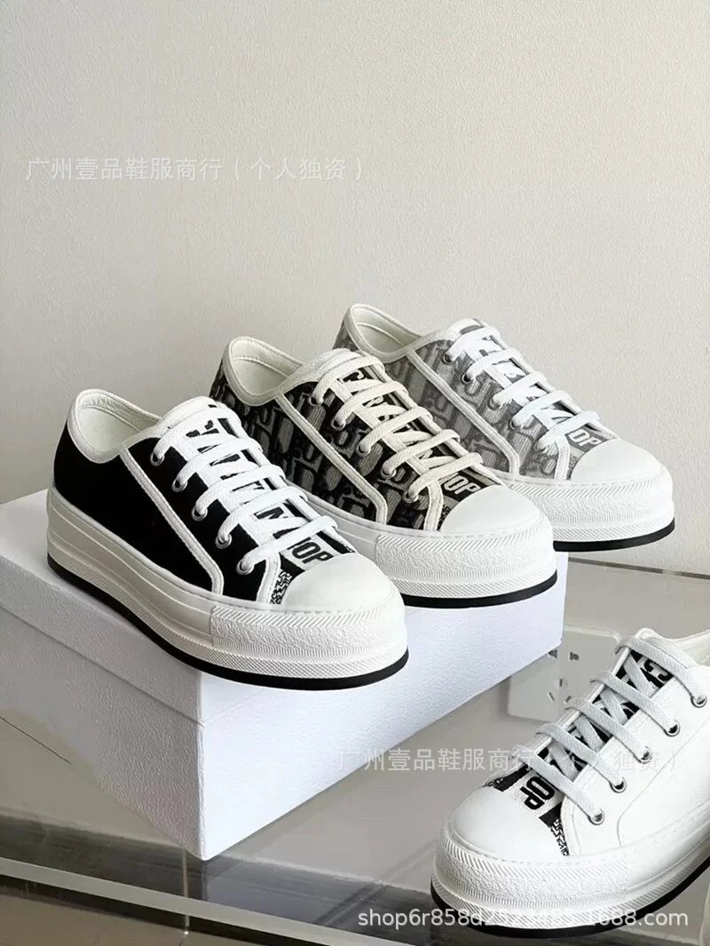 Dior B23 Oblique Pink Canvas Sneakers - 3