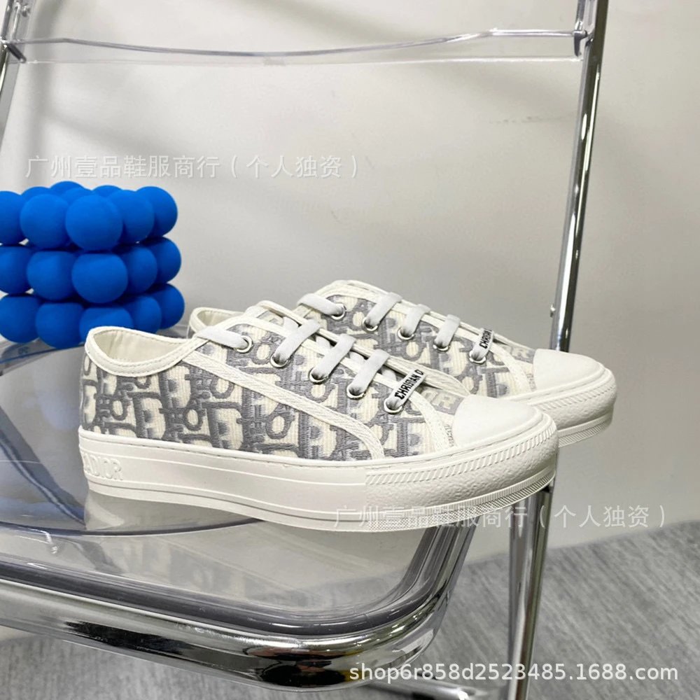 Dior B23 Oblique Pink Canvas Sneakers - 32