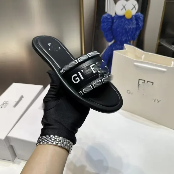 Givenchy Antigona Slide Silver Metallic Slippers - 8