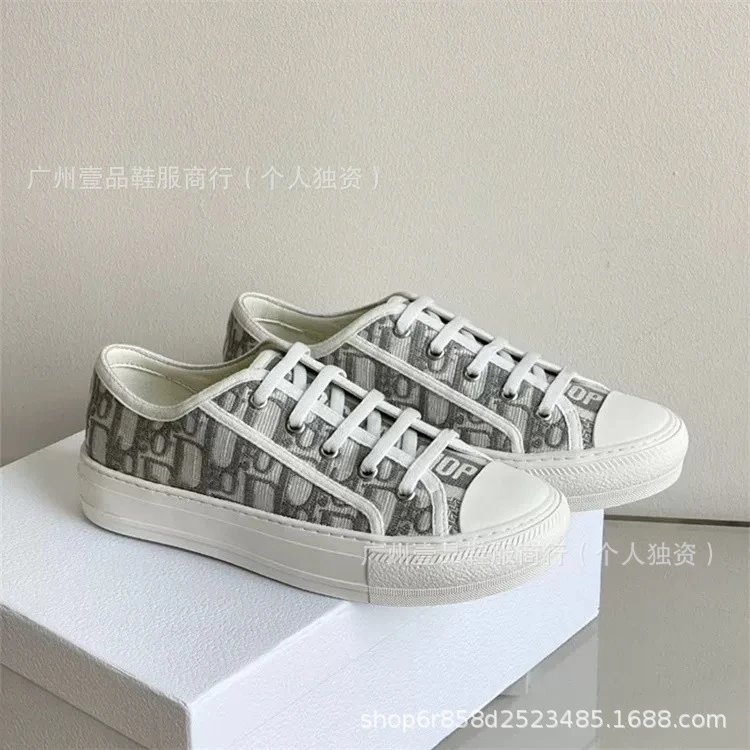 Dior B23 Oblique Pink Canvas Sneakers - 8