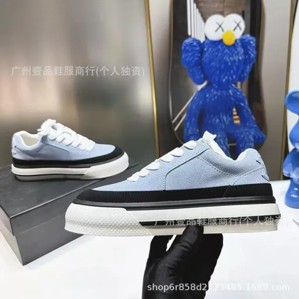 Off-White x KAWS Industrial Low Pink Suede Sneakers - 12