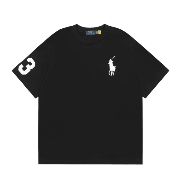 Polo Ralph Lauren Big Pony 3 Sleeve Graphic T-Shirt Gray - 26