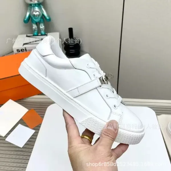 Hermès Oran Sneakers White Leather Sneakers - 12