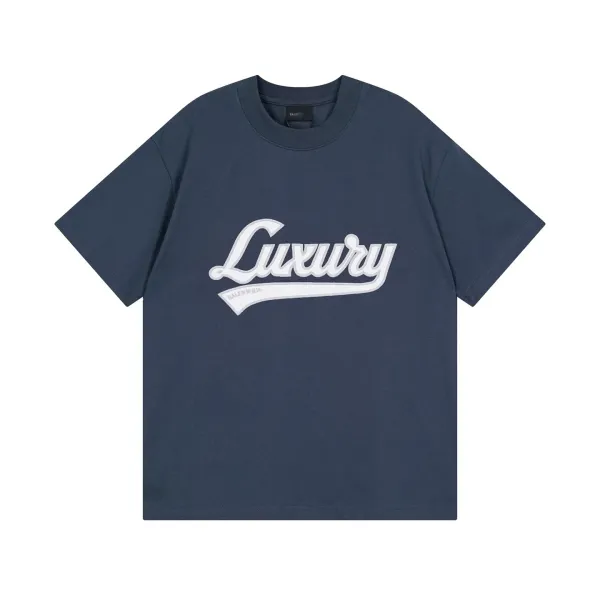 BALENCIAGA Luxury Script Logo T-Shirt Gray - 6