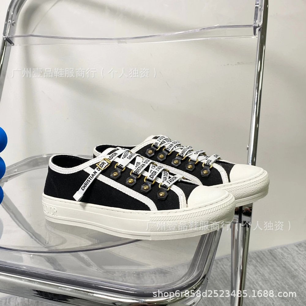 Dior B23 Oblique Pink Canvas Sneakers - 35