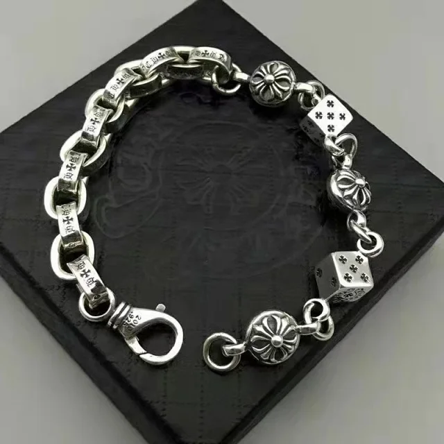 Chrome Hearts Jewelry Cross and Floral Chain Bracelet product detail image 14
