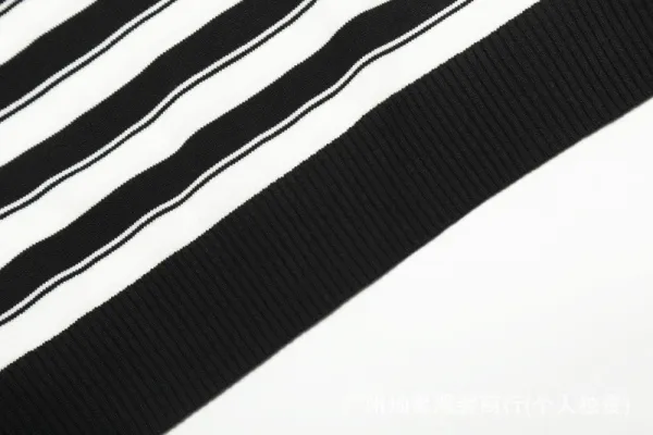 Polo Ralph Lauren Striped Knit Polo Black/White - 9