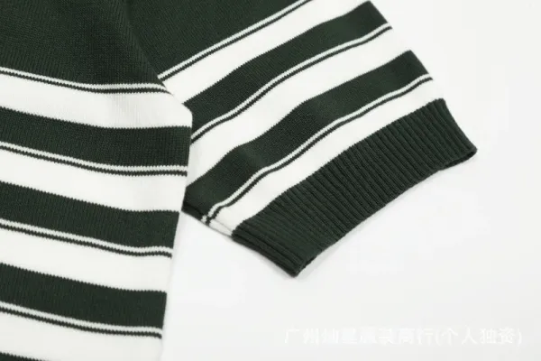 Polo Ralph Lauren Striped Knit Polo Black/White - 17