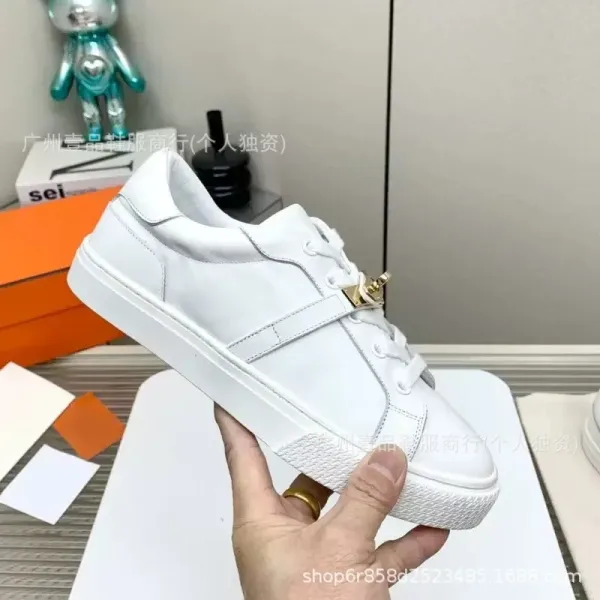 Hermès Oran Sneakers White Leather Sneakers - 13