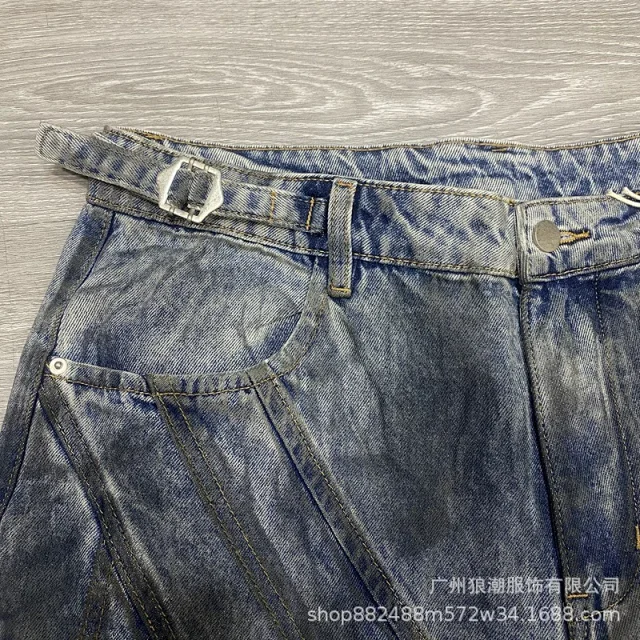Unbranded Jeans Relaxed Straight-Leg Three-Stripe product detail image 34