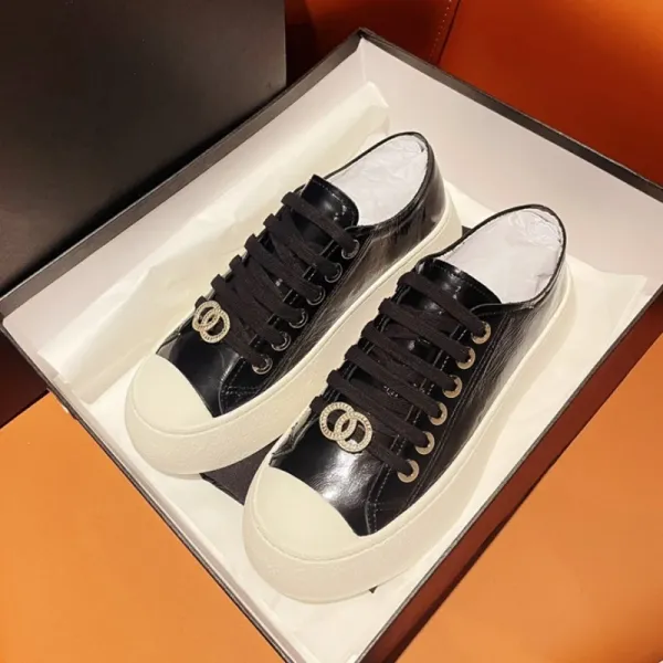 Chanel Tweed CC Logo Platform Sneakers White - 5
