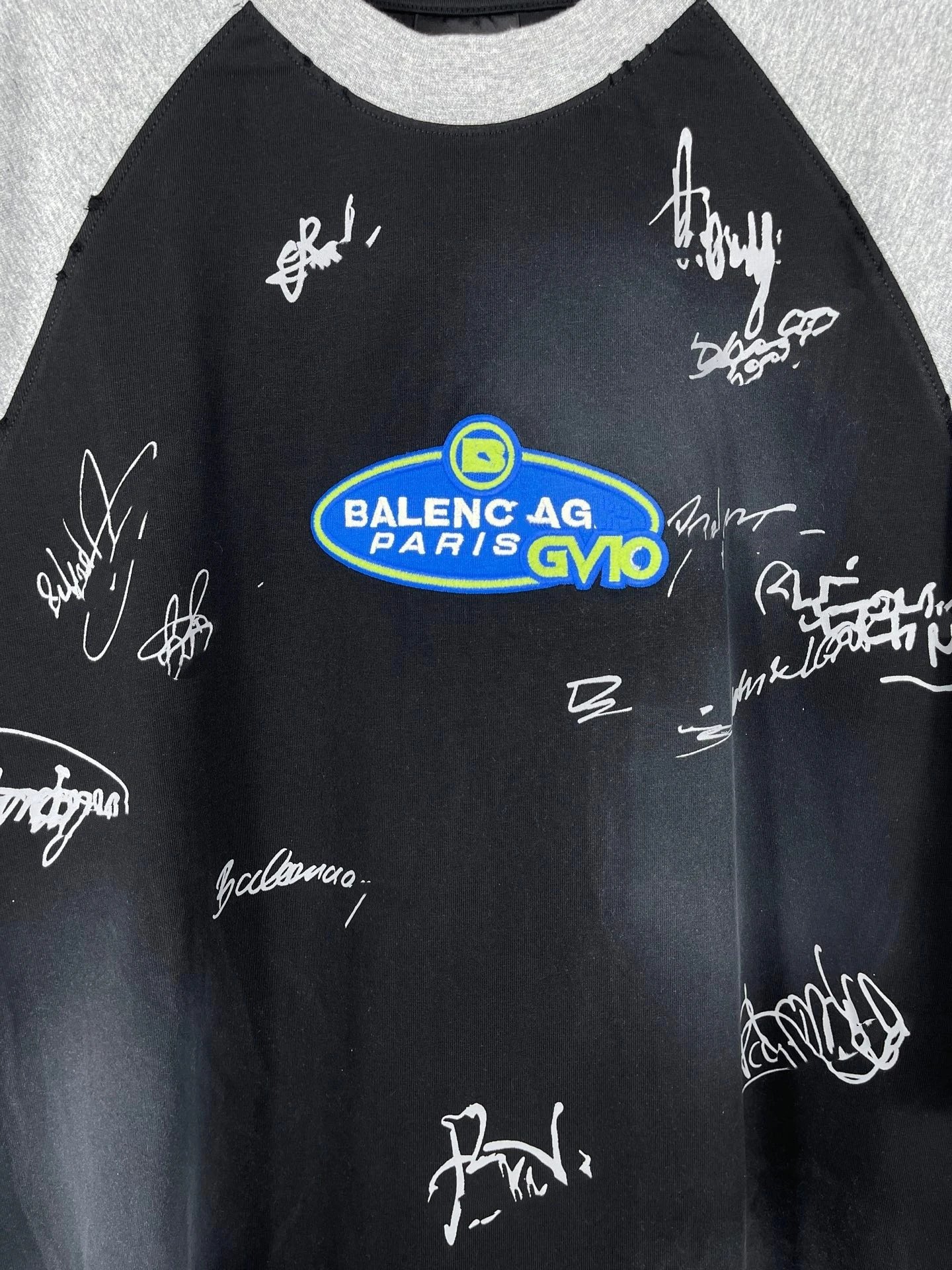 Balenciaga x GVO Raglan T-Shirt Neon Yellow - 10