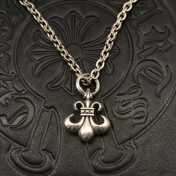 Chrome Hearts Inspired Cross Pendant Necklace Gold Jewelry - 3
