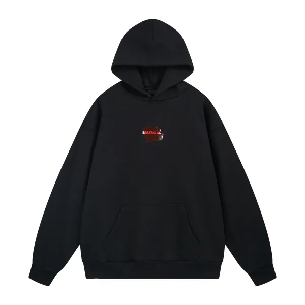 Balenciaga Ticket Patch Hoodie Light Blue - 6