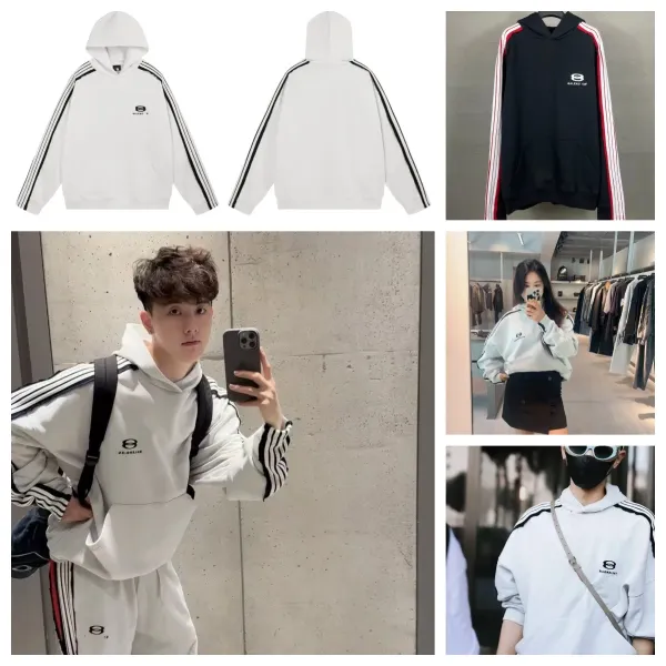 Balenciaga AG Logo Hoodie White - 3
