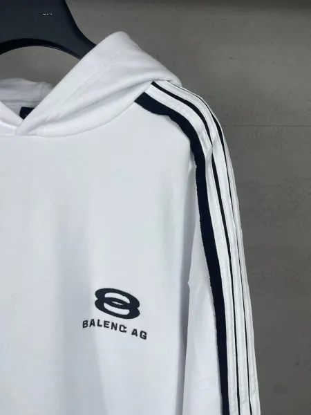 Balenciaga AG Logo Hoodie White - 14