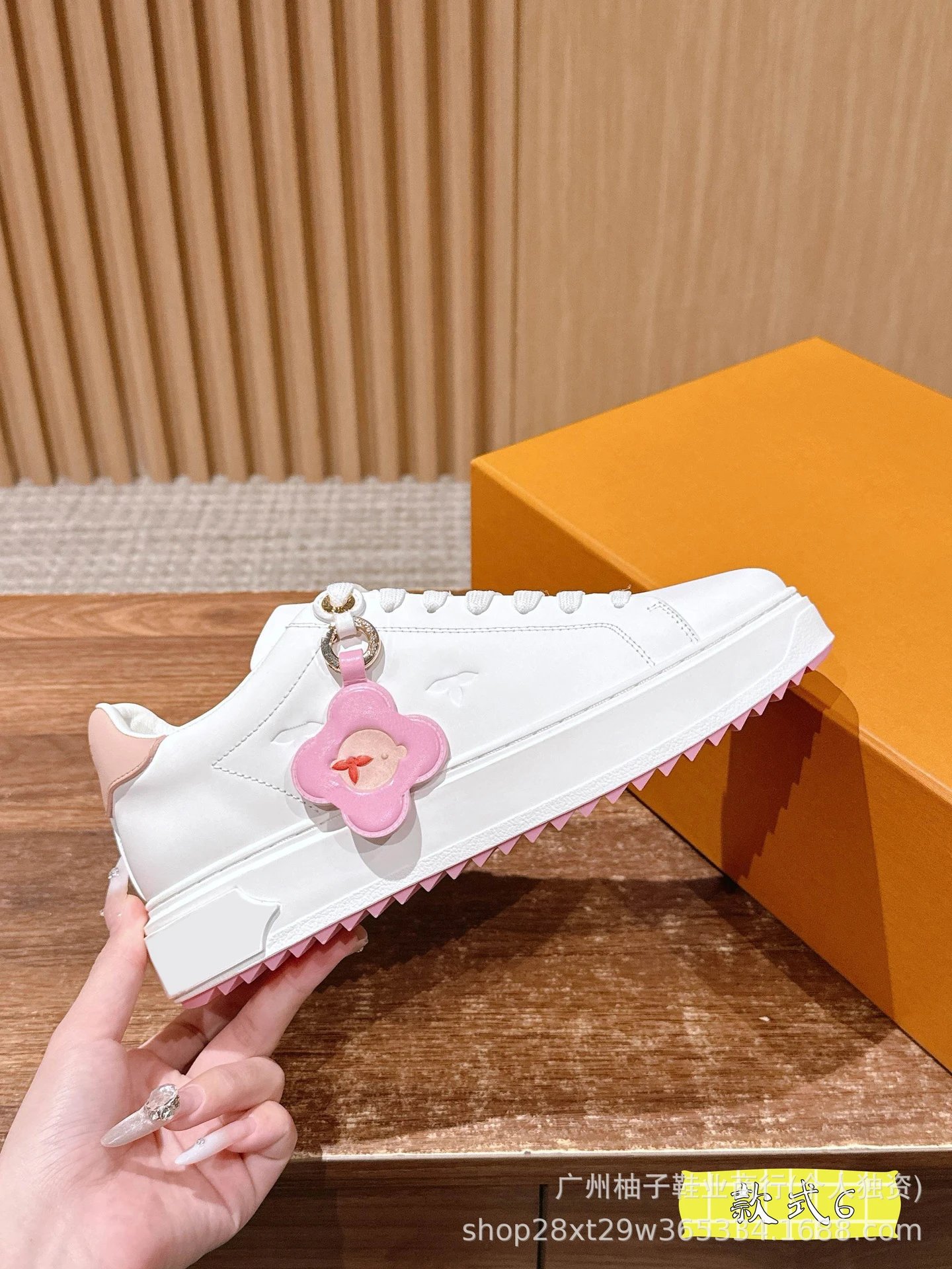 Louis Vuitton LV Archlight Flower Charm White Pink Chunky Sneakers