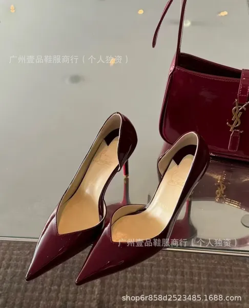 Christian Louboutin Pigalle Follies Patent Brown Stilettos - 17