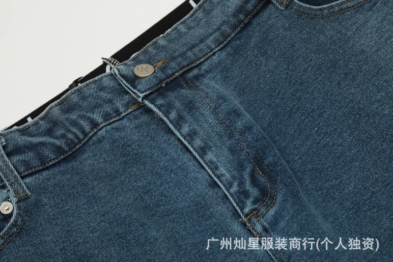 Calvin Klein Jeans Wide-Leg Denim Navy Jeans - 27
